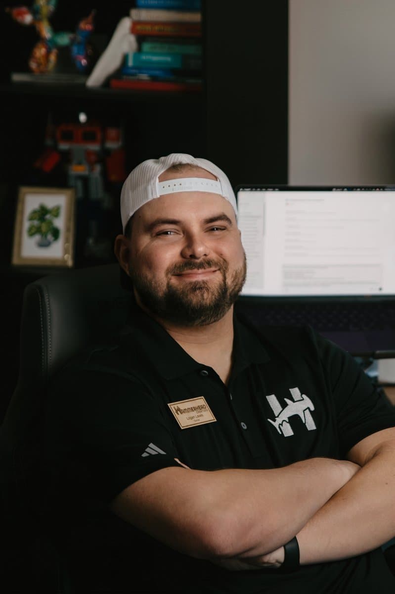 Logan Lewis, owner of Hammerhead Creations
